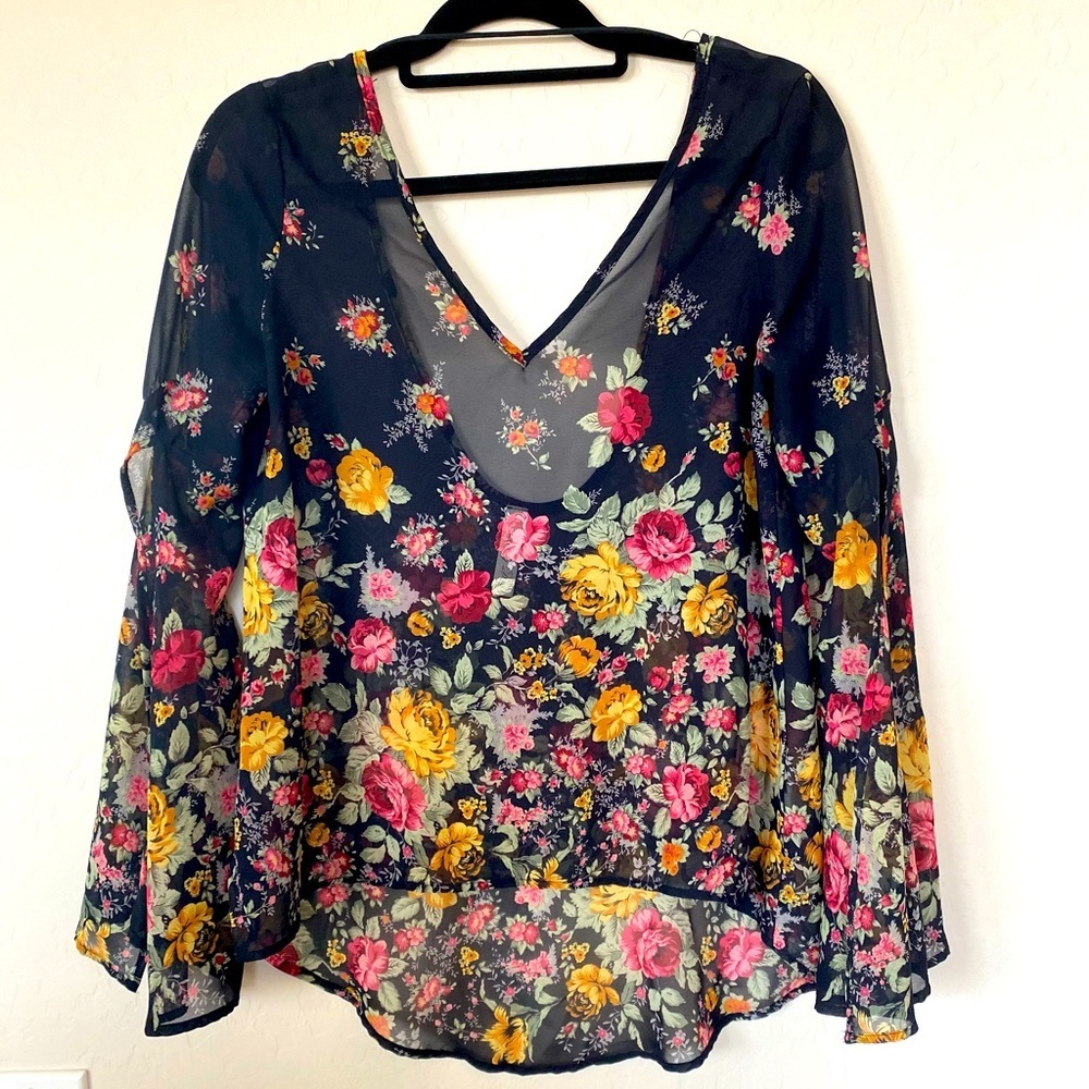 SEMI SHEER BLOUSE by Lovely Day
